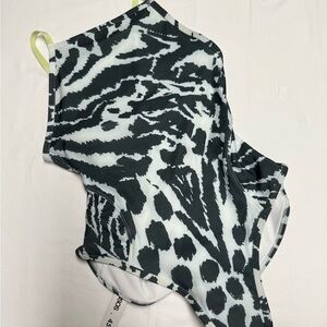 ASOS 4505 Black and White Swimsuit